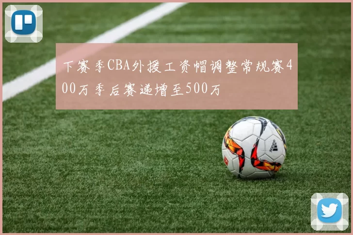 下赛季CBA外援工资帽调整常规赛400万季后赛递增至500万